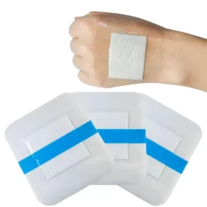 Adhesive Non-Woven Surgical Wound Care Dressing Medical Silicone Foam Dressing Patch With Border