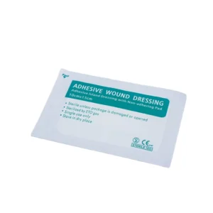 Adhesive Sterile Medical Use Pu Film Adhesive Wound Care Dressing With Non Woven Absorbent Pad