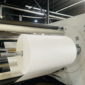 Adhesive Synthetic Paper Jumbo Roll Double Coated Silicone Coated Waybill Sticker Surface Thermal Adhesive Paper