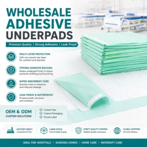 Adhesive Underpads OEM Manufacturer Factory Breathable Adhesive Underpads Adhesive Underpads Supplier