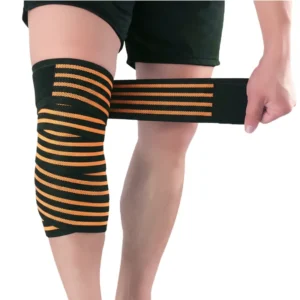 Adjustable Compression Gym Elastic Breathable Knee Support Bandage for Fitness Training