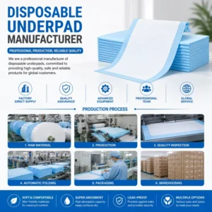 Adult Care Supplier Diaper Change Pad Disposable Bed Underpad Factory Supply Underpad Oem Disposable Underpad