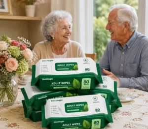 Adult Disinfection Wet Wipes Alcohol Free Eco Friendly Custom Logo Packaging for Incontinence Patients