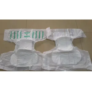 Adult Disposable B Grade Diapers Non Woven 3D Leak Prevention Channel SAP Fluff Pulp Absorbent Soft Dry Surface Printed