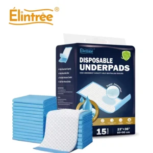 Adult Underpads Disposable Bed Pads for Adults Incontinence with Adhesive Strips for Non slip Adult Care for Nursing Homes