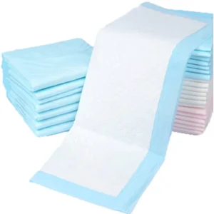 Adults Waterproof Nursing Disposable Underpads Incontinence Bed Mattress Pee Pads Women for Men Blue 80×180