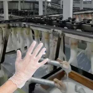 Advanced Technology Automatic Laboratory Grade Disposable PVC Glove Line for Chemical Research 150 000 Pairs Hour