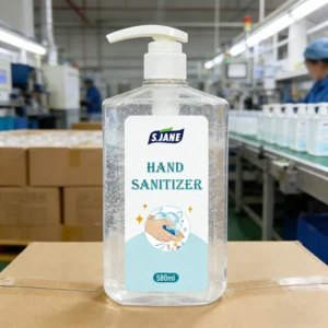 Alcohol Anti bacterial Sanitizers Hand Custom Logo 580ml Large Capacity for Sterilization Scentless