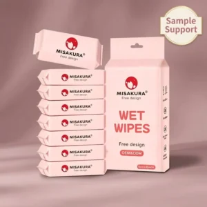 Alcohol-Free Eco-Friendly Antibacterial Soft Refreshing Face Wet Wipes for Daily Skin Care
