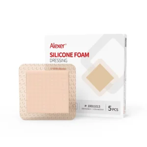 Alexer Silicone Foam Dressing with Border Self Adhesive Wound Care and Dressings