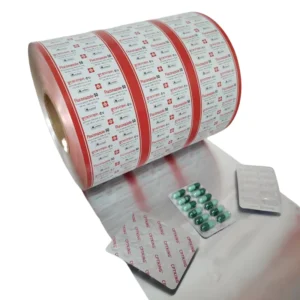 Aluminum Foil Paper Backed Composited with Pet Hsl Foil Film Roll for Pharma Packaging