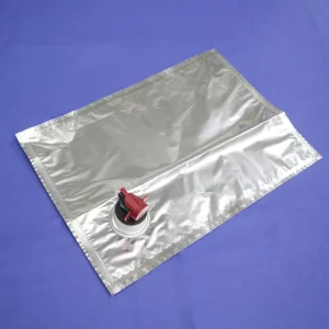 Aluminum Plated Sterile Explosion Proof Pressure Resistant Liquid Water PE Valve Packaging Bag for Medical Use