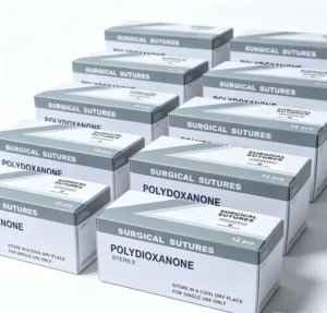 Animal Surgery PDO PDS Suture Long Lasting Absorbable Monofilament for Vet Clinic Use Dog Cat Soft Tissue Surgery 45cm 75cm 90cm