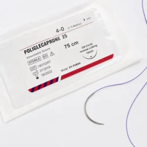 Animal Surgery Suture Material XY-POE04 PGCL Monofilament Smooth Passage 90 to 120 Days Veterinary Suture Supplies