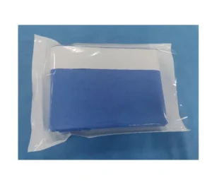 Animal Veterinary Disposable 45g SMS Side Surgical Veterinary Drapes Towel with Tape Veterinary Instrument Packs