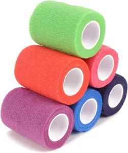 Anthrive 4.5m Colored Self Adhesive Elastic Bandage Vet Wrap Cotton Non Woven Elastic Cohesive Bandage