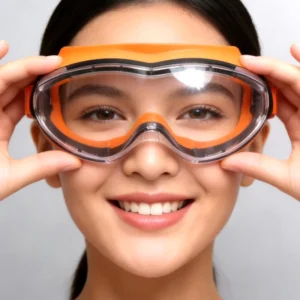 Anti Fog Men’s Safety Goggles Impact Resistant Gradient PC Lens Adjustable Strap UV Protection
