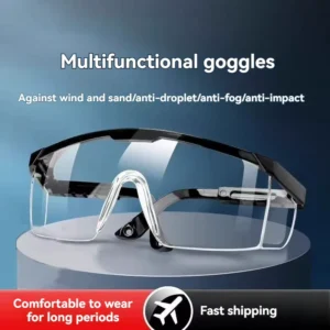 Anti Fog Polycarbonate Safety Goggles Dust Splash Resistant Eye Protection for Industrial Grinding Cutting Lab Use Unisex