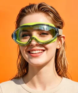 Anti Fog Red Safety Goggles UV Protection Impact Resistant Gradient PC Lens Adjustable Strap for Men
