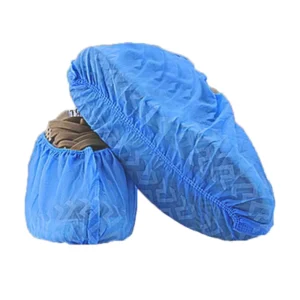 Anti Skid Waterproof Disposable Nonwoven Stripe Abrasion Resistant Composite Toe Shoe Cover Medical Surgical PP for Hospitals