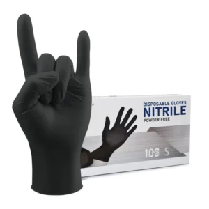 Anti Slip Powder Free Disposable Nitrile Gloves Touch Screen Compatible