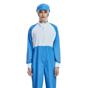 Anti Static Food Grade Processing Workshop Coverall Dustproof Cleanroom Clothing for Food Factory Pharmaceutical Work Uniforms
