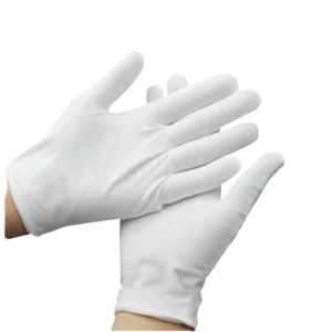 Anti-Static Safety Gloves White Microfiber Disposable Dust-Free Cleanroom Free Size Customizable Protective