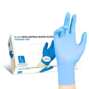 Anti slip Abrasion & Puncture Resistant Black Nitrile Gloves Powder Free 100pcs Box Multipurpose Gloves