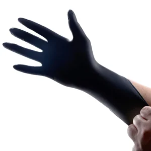 Anti slip Fingertips Textured Food Grade Medical Examination Nitrile Gloves for Hospital Catering and Food Prep