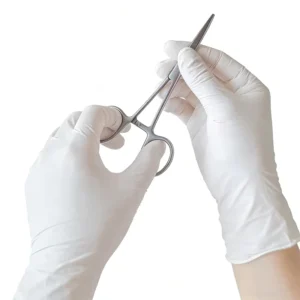 Anti slip Nitrile Glove Medical Examination Dentist Finger Texture 4mil Powder Free White Nitrile Disposable Gloves for Hospital