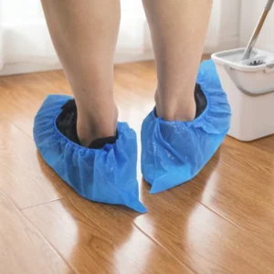Anti slip Waterproof Disposable PE CPE Shoe Covers 100pcs Pack Household Medical Shoe Cover