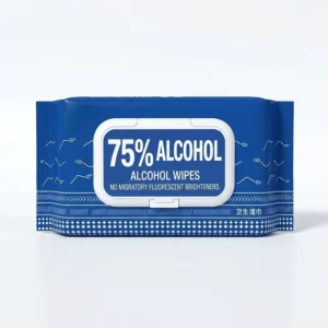 Antibacterial 75% Alcohol Wet Wipes Eco Friendly Disposable Antiseptic Wipes Individually Wrapped Cotton Material Skin Friendly