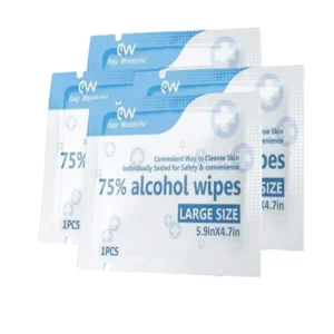 Antibacterial Functional Wet Wipes Single piece Packaging