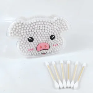 Antibacterial Q Tips Cotton Swabs Disposable Bamboo Stick for Industrial Use