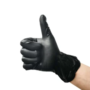 Antichemical Washing Nitrile Gloves 100 Pcs Box Nonallergic Oilproof Black Antistain Gloves Nitrile for Restaurants