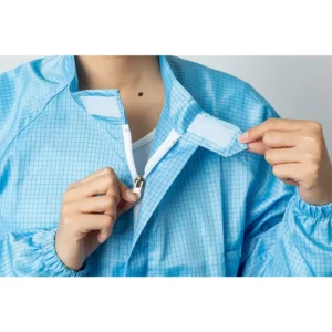Antistatic Working Uniform Suit Blue Polyester Anti Static Coverall Clothing for Food Safety