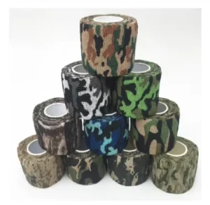 Army Camo Camouflage Elastic Tape Durable Disposable Waterproof Nonwoven Wrist Wound Bandage Sports Support Tatoo Grip Wrap
