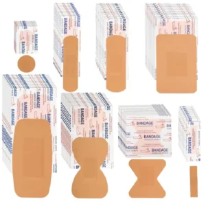 Assorted Variety Styles Flexible Fabric Adhesive Breathable Fingertip Knuckle Spot Bandages Bulk Waterproof First Aid Band Aids