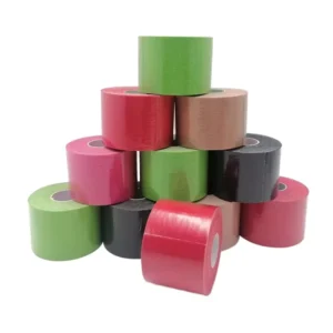 Athletic Sports Kinesiology Tape 2.5cm Width Non Woven Elastic Cohesive Bandages Self Adhesive Football Grip Sock 5m Length