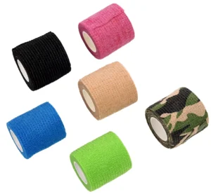 Athletic Sports Self-Adhesive Bandage Wrap Breathable Waterproof Elastic Non-Woven Multi-Colors 2″x5 Yards