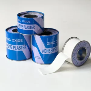 Athletic Tape Medical White Cotton with Zinc Oxide Adhesive Plaster in Metal Can Packaging