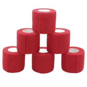 Athletic Wrap Self Adhesive Non Woven Elastic Cohesive Bandage Sports Protection Medical Care CE Certified 5CM*4.5M Pet Use