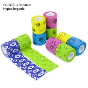 Athmedic Sport China Printed Self Adhesive Bandage Printed Cohesive Compression Custom Print Cohesive Bandage