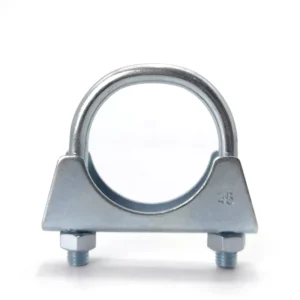 Auto Parts 15 208mm Double M8 Bolt Stainless Galvanizing Steel Car Exhaust U Bolt Exhaust Clamp With Saddle