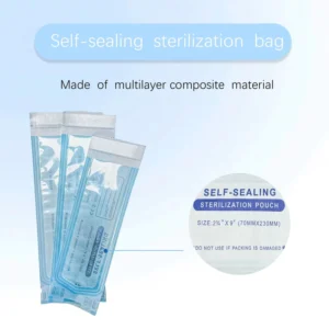 Autoclave Safe EO Sterilization Pouch Self Sealing Transparent Paper Plastic Composite Dental Consumable CE Certified