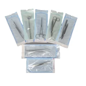 Autoclave Sterilization Pouches Self Sealing Bags for Dental Medical Instruments Steam Sterilizer Color Changing CE Certified