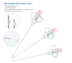 Automatic Biopsy Needle Fully Automatic Spring Loaded Biopsy Gun Single Use Sterile for Soft Tissue Biopsy