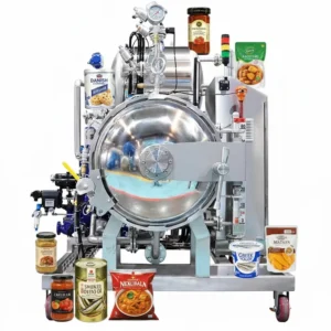 Automatic Laboratory Retort for Food Sample Autoclave Pilot Test Equipment 304 Stainless Steel High Efficiency