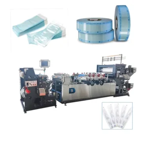 Automatic Medical Sterilization Reel EO Steam Pouch Bag Gusseted Sterilization Pouches Roll Machine