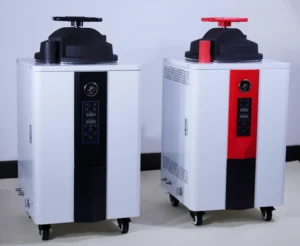 Automatic Touch Screen PLC Controlled Vertical Autoclave Sterilizer with 304 Stainless Steel for Mushroom Farm & Laboratory